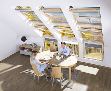 Купить Мансардное окно FAKRO LUX FTP-V U5 WiFi electro 66х118см / пульт / датчик дождя / двухкамерное - изображение 8